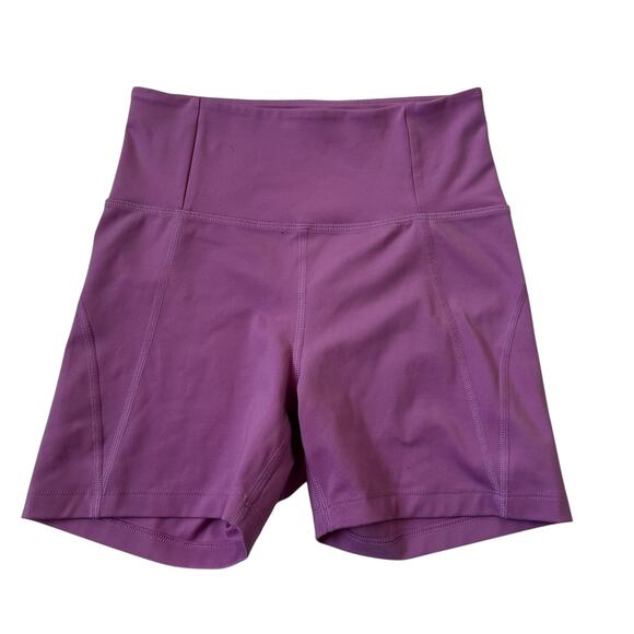Girlfriend Collective Purple Cycling Shorts Women's Size Small | 40-6 - Picture 1 of 6